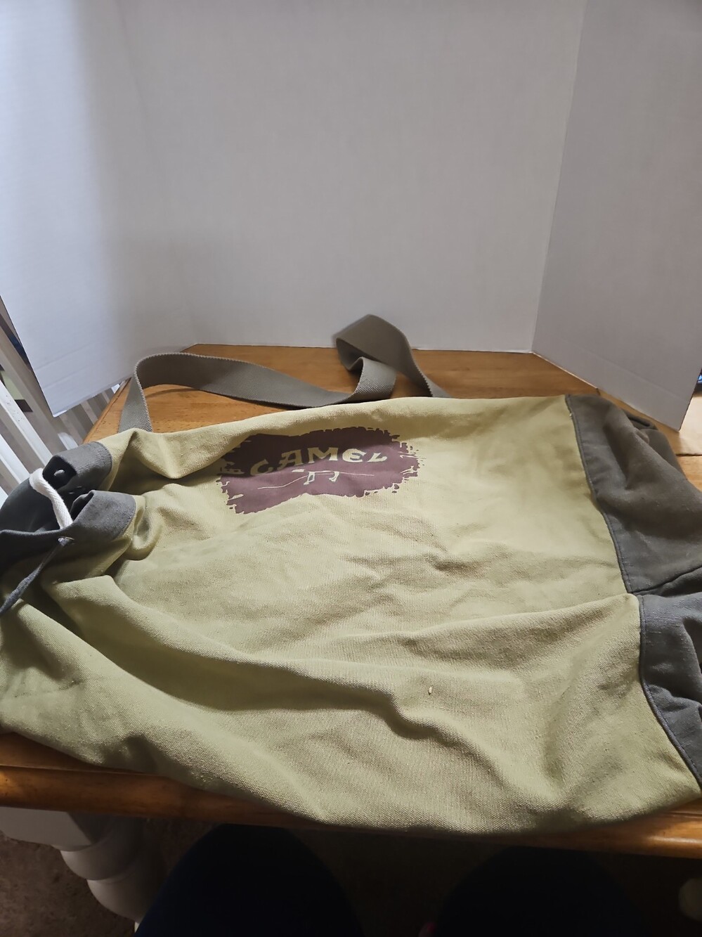 Vintage Joe Camel Canvas Duffel/drawstring Bag